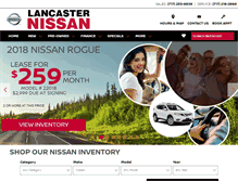 Tablet Screenshot of lancasternissan.com
